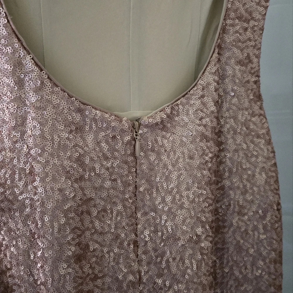Dress the Population pink muted sequined dress sz m nwt - Picture 8 of 8